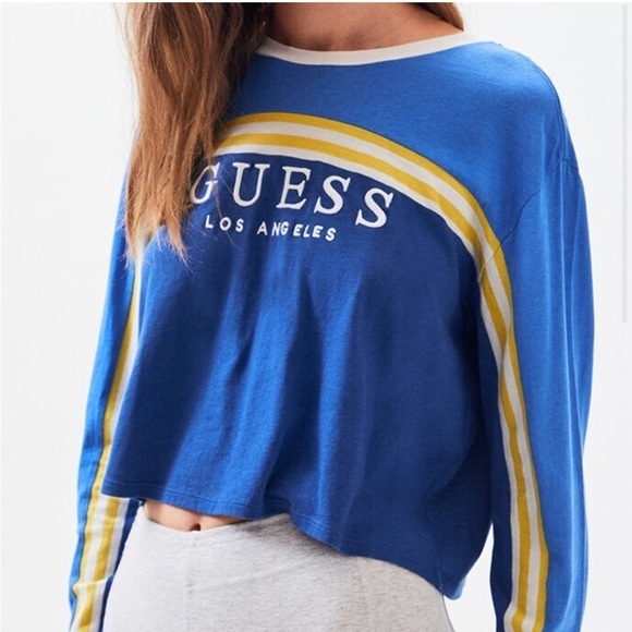 Guess Long Sleeve Striped Shirt Size XS - Picture 2 of 9